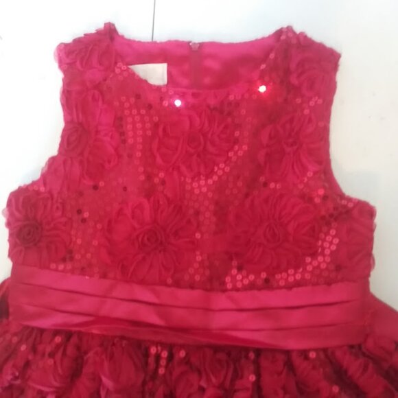 American Princess girls size 8 red sequin dress - Picture 6 of 15
